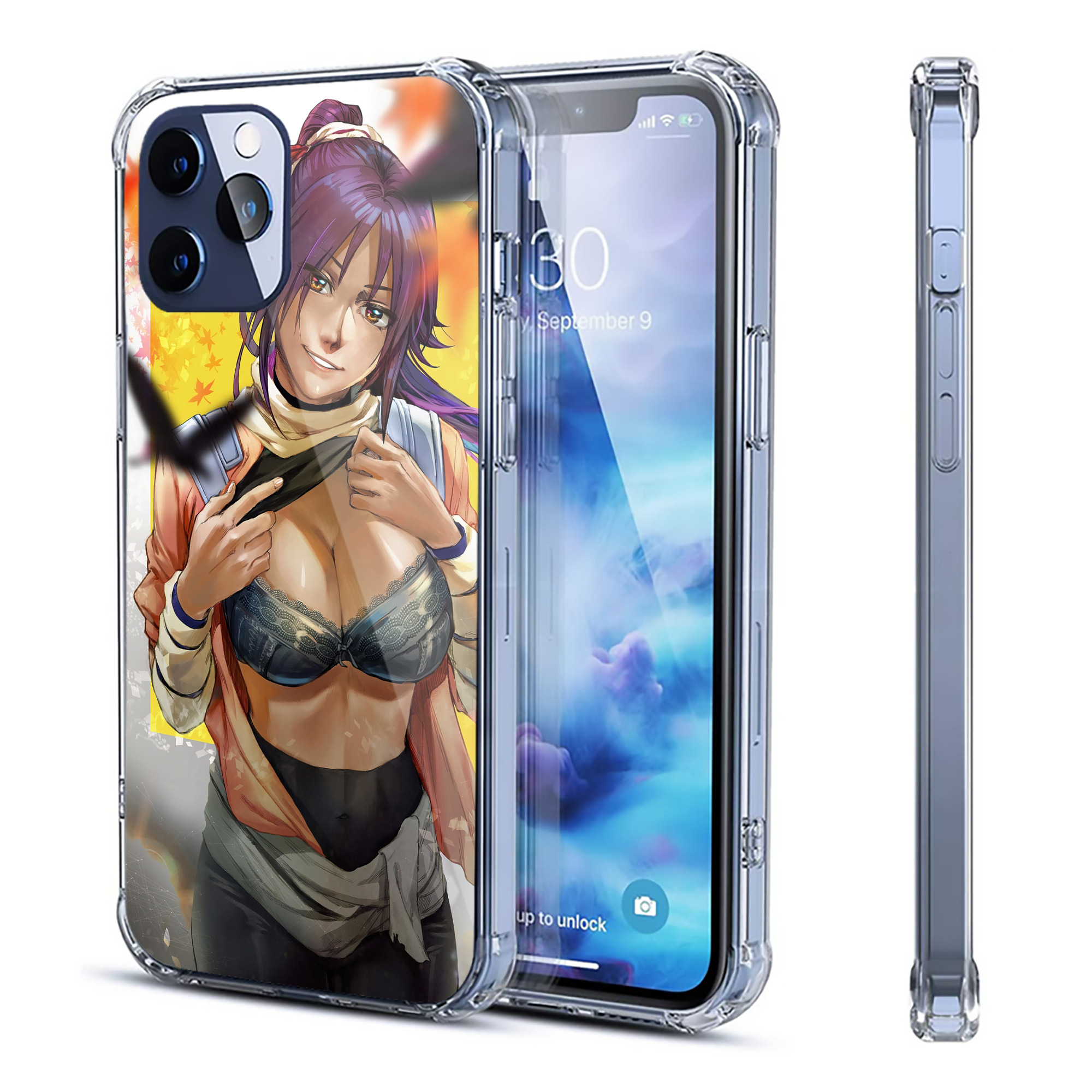 （画像用） ブリーチ BLEACH 【iPhone 12シリーズ対応】透明スマホケース（クリアソフトケース）